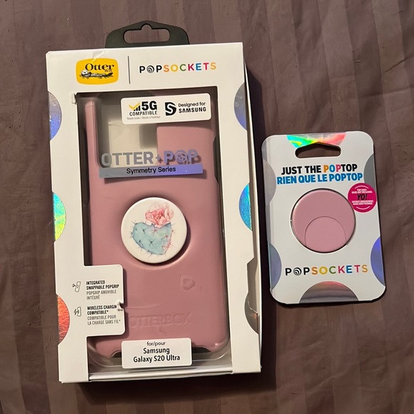 Galaxy S20 Ultra Otter + Pop Symmetry Series Case Mauveolous Pink - Picture 1 of 8